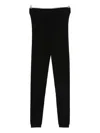 P.a.r.o.s.h Wool Leggings In Black
