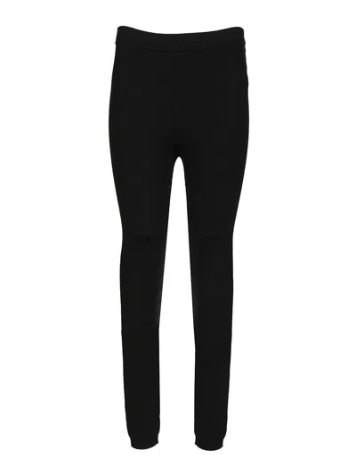 P.a.r.o.s.h Wool Leggings In Black