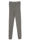 P.a.r.o.s.h Wool Leggings In Gray