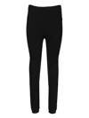 P.a.r.o.s.h Wool Leggings Trousers Black In Black