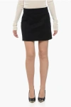 P.a.r.o.s.h Wool Liliuxy Miniskirt With Decorative Buttons