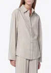P.a.r.o.s.h . Stucco-coloured Wool Shirt In Neutral