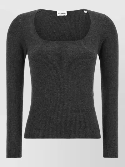 P.a.r.o.s.h Wool Long Sweater In Gray