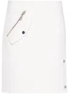 P.a.r.o.s.h Wool Midi Skirt In White