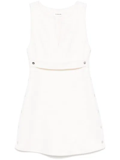 P.a.r.o.s.h Wool Mini Dress In White