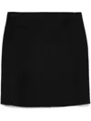 P.a.r.o.s.h Wool Mini Skirt In Black
