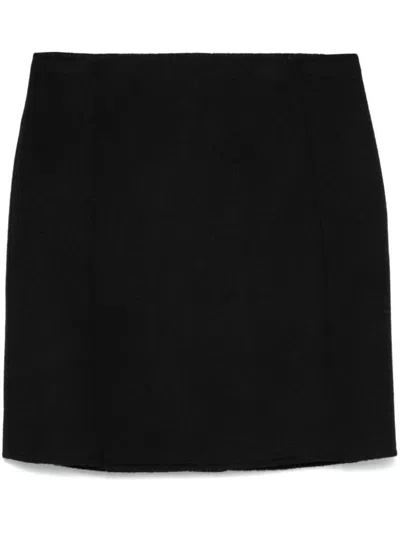 P.a.r.o.s.h . Wool Mini Skirt In Black