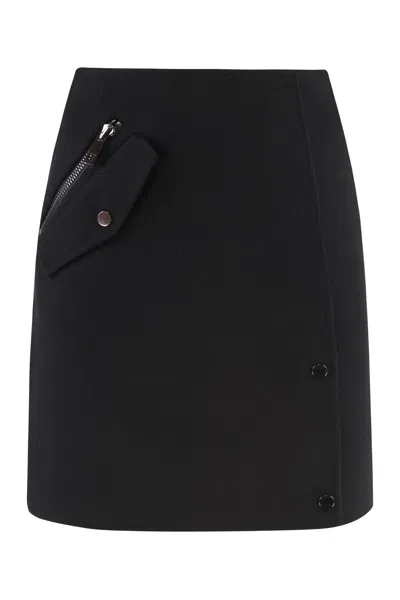 P.A.R.O.S.H PAROSH WOOL MINI SKIRT