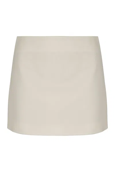 P.a.r.o.s.h . Wool Mini Skirt In Neutral