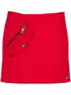 P.a.r.o.s.h Wool Mini Skirt In Red