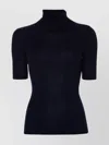 P.a.r.o.s.h Leila Turtleneck Wool Knit Top In Blue