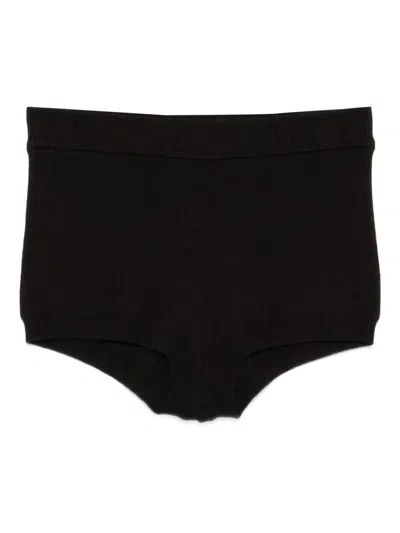 P.a.r.o.s.h Wool Short Shorts In Brown
