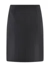 P.a.r.o.s.h Midi And Knee Length High Waist Skirt In Black