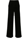 P.a.r.o.s.h Black Relaxed Pants With Drawstring In 黑色