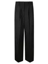 P.a.r.o.s.h P. A.r. O.s. H. Wide Leg Trousers With Pences In Black
