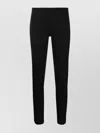 P.a.r.o.s.h Wool Trousers With Tapered Leg And Stretch In Black