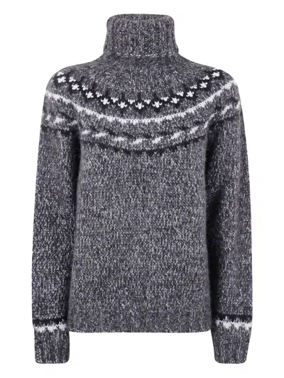 P.A.R.O.S.H PAROSH WOOL TURTLE-NECK JUMPER