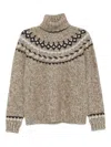 P.a.r.o.s.h Parosh Wool Turtle-neck Jumper In Neutral