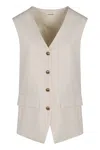 P.a.r.o.s.h . Wool Vest In Multi