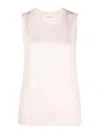 P.a.r.o.s.h Linfa Fine-knit Tank Top In Rosado