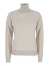P.a.r.o.s.h . Wool-blend Turtleneck Sweater In Neutral