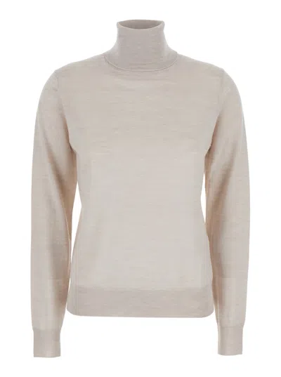 P.a.r.o.s.h . Wool-blend Turtleneck Sweater In Neutral