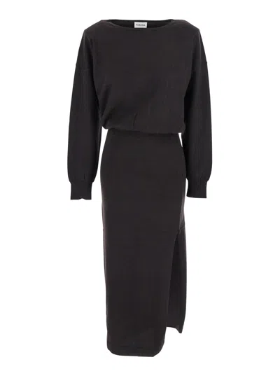 P.a.r.o.s.h . Wool-cashmere Blend Dress In Black