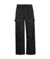 P.a.r.o.s.h Parosh Straight-leg Trousers With Elastic Waistband And Functional Pockets In Black