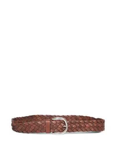 P.a.r.o.s.h Woven Belt In Brown