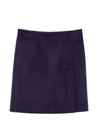 P.a.r.o.s.h Wrap-style Mini Skirt In Blue