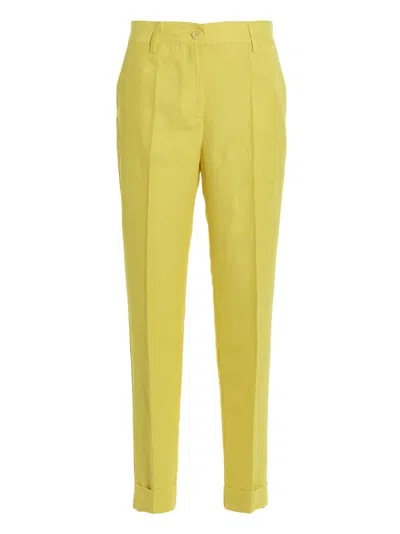 P.A.R.O.S.H YELLOW CREASE PANTS
