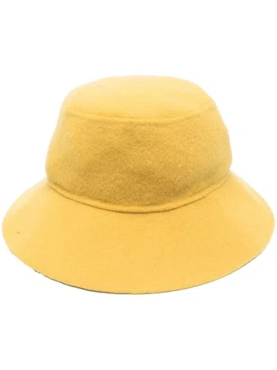 P.A.R.O.S.H YELLOW WIDE BRIM BUCKET HAT