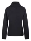 P.a.r.o.s.h Zip-detail Ribbed Turtleneck Sweater In Black
