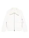 P.a.r.o.s.h Zip-front Patch-pocket Jacket In White