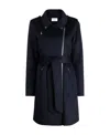P.a.r.o.s.h Zip-up Wool Coat Design In Black