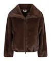 P.a.r.o.s.h . Zip-up Jacket In Brown