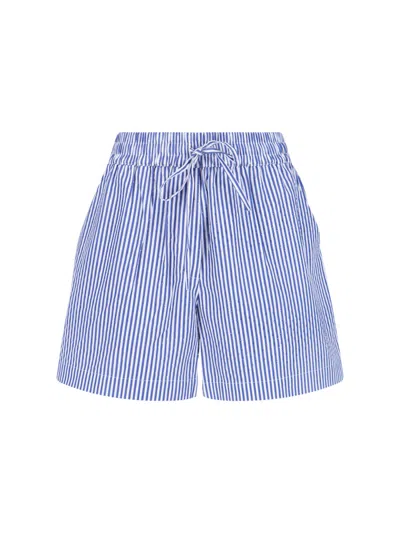 P.a.r.o.s.h Parosh-style 100% Cotton Trousers For Women In Blue