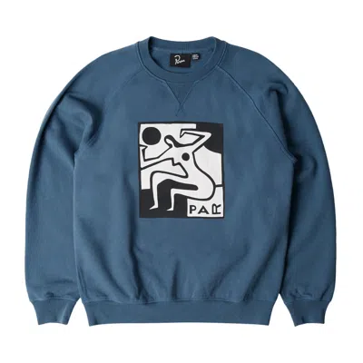 Pre-owned Parra Ball Sports Crewneck Sweatshirt 'dark Blue' | Men's Size S