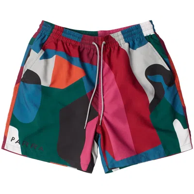 Pre-owned Parra Ball To The Face Swim Shorts 'multicolor' | Multi-color | Men's Size Xxl