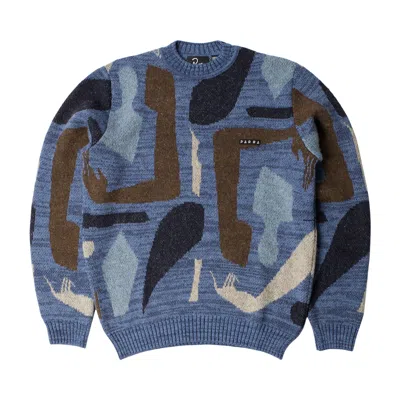 Pre-owned Parra Detached Knitting Pullover 'blue' | Men's Size L