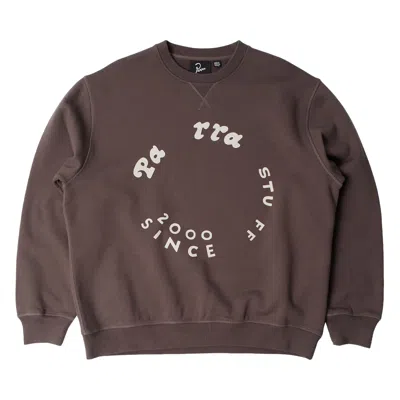 Pre-owned Parra Gasoline Crew Neck Sweatshirt 'brown' | Men's Size Xxl