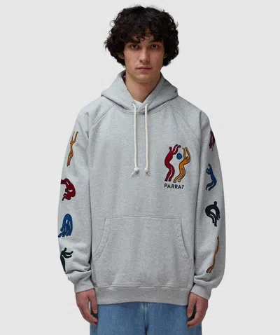Parra La Chambre Nuit Hoodie In Heather Grey