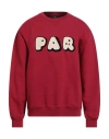 Parra Man Sweatshirt Red Size Xl Cotton In Red