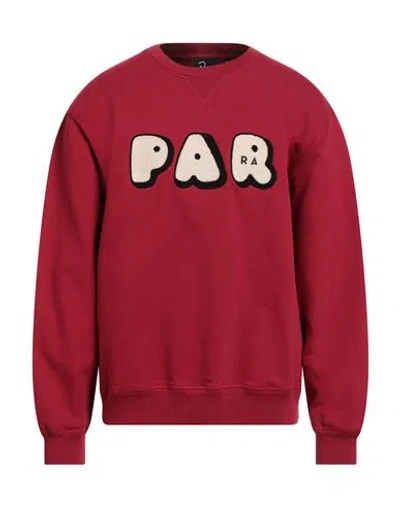 Parra Man Sweatshirt Red Size Xl Cotton
