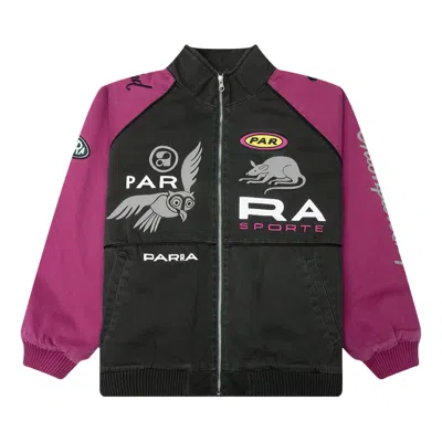 Pre-owned Parra Owl Meets Rat Racing Jacket 'purple Pink' | Men's Size Xl