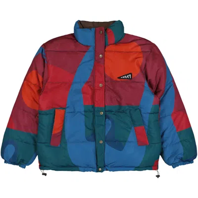 Pre-owned Parra Protect The Sun Reversible Puffer Jacket 'brown' | Men's Size L