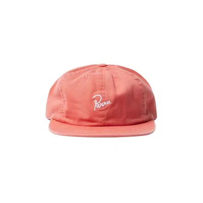 Pre-owned Parra Signature 6 Panel Hat 'washed Out Red' | Men's Size Onesize