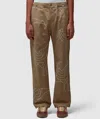 Parra Stitched Up Duck Pant In Tan