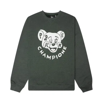 Pre-owned Parra Tired Champione Crew Neck Sweatshirt 'pine Green' | Men's Size Xxl