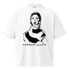 Parron Allen Men's Black / White Midiya Oversized High Neck T-shirt